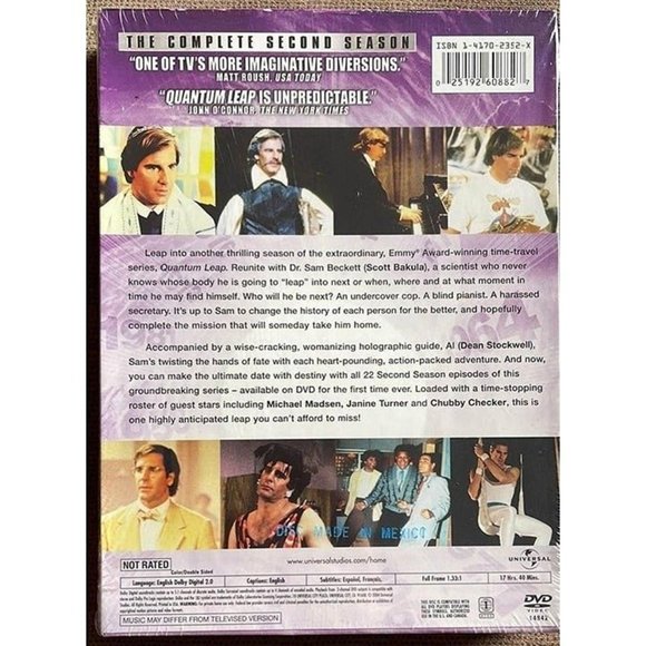 Quantum Leap - The Complete Second Season (DVD, 2004, 3-Disc Set) Factory Sealed - Picture 2 of 3
